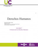 Evolución de los Derechos Humanos