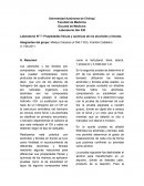 Laboratorio Nº 7: Propiedades físicas y químicas de los alcoholes y fenoles