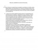 TAREA DEL SEMINARIO DE EDUCACION SEXUAL