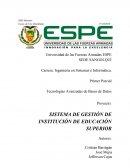 SISTEMA DE GESTIÓN DE INSTITUCIÓN DE EDUCACIÓN SUPERIOR