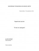 Reporte de Lectura “El mar en cada gota”