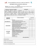 INSTRUMENTO DE EVALUACIÓN EN EL SERVICIO DE: C.E. y E