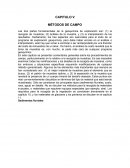 Geologia. MÉTODOS DE CAMPO