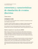 Estructura y características de la simulación de eventos discretos