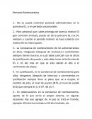 Personal Administrativo