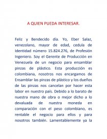 INFORMACION Y REQUISITOS DEL NEGOCIO. Página 1