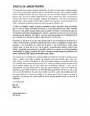 CARTA AL AMOR PROPIO