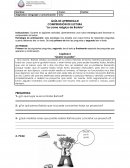 COMPRENSIÓN DE LECTURA “La cama mágica de Bartolo”