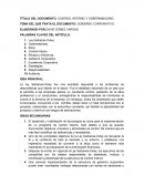 Control Interno y gobernabilidad