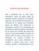 INFORMACION Y REQUISITOS DEL NEGOCIO