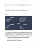 Planeación estratégica personal