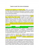 Desde el cuartel: Otra visión de Guatemala