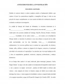 Antecedentes contextuales