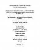 USO DE IDEAS ABORTISTAS PARA LA PROMOCIÓN DEL VOTO A FAVOR DE LA IZQUIERDA EN ARGENTINA EN EL SIGLO XXI