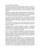 Plan de manejo de la noche buena