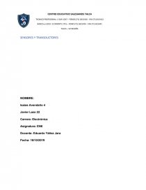 SENSORES Y TRANSDUCTORES. Página 1