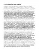 El Rol Exocentrista de un Analista