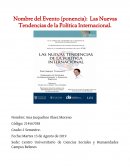 Las Nuevas Tendencias de la Política Internacional