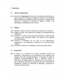 Ergonomía. Objetivo