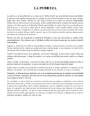 DEFINICIÓN DE LA POBREZA