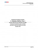 Parámetros Problema de Salud. Diabetes Mellitus Tipo 1