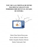 LAS CORTINAS DE HUMO MAS DESTACADAS EN LOS PERÍODOS 2009-2019 EN SONORA