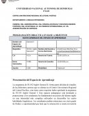 Presentación del Espacio de Aprendizaje