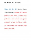 EL PODER DEL PERDON