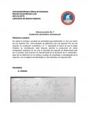 Informe practica No. 7 Sustitución Nucleofílica Unimolecular