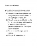 Preguntas de código tributario