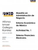 Sistema financiero mexicano. Entorno Económico de México