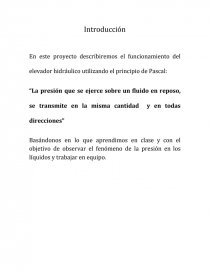 Funcionamiento del elevador Hidraulico. Página 1
