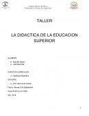 Didáctica de la educación superior