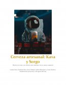 Cerveza artesanal: Kava y Sorgo