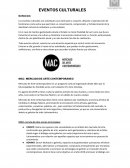 EVENTOS CULTURALES