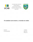 Informe Final El estudiante universitario y el método de estudio