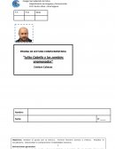 PRUEBA DE LECTURA COMPLEMENTARIA “Julito Cabello y los zombies enamorados”