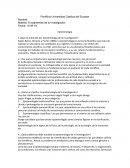 Fundamentos de la Investigación. Epistemología