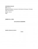 EVALUACION DE DESEMPEÑO DE UN EMPEADO