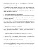 Cuestionario sobre la conferencia de Harf Ruth “Autoridad pedagógica y el cómo enseñar”