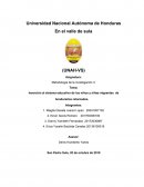 Inserción al sistema educativo de los niños y niñas migrantes de hondureños retornados