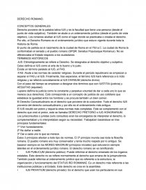 DERECHO ROMANO. CONCEPTOS GENERALES. Página 1