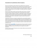 Violencia contra la mujer. Antecedentes de la problemática violencia de género