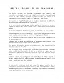 Grupos sociales de mi comunidad