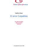 El error Culpabliss Un cálculo de Ética para un mundo sistémico