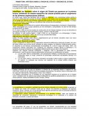 HIPÓTESIS SOBRE EL ORIGEN DEL ESTADO – ORIGENES DEL ESTADO