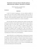 Orientación sexual como factor de ideación suicida en adolescentes gays, lesbianas y bisexuales en Colombia