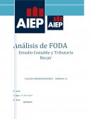 Análisis de FODA Estudio Contable y Tributario Recair
