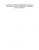 EXPOSICIÓN A FACTORES DE RIESGO PSICOSOCIAL EN EL TRABAJO COMO PRINCIPAL INFLUYENTE EN LA RENUNCIA DE COLABORADORES EN CLINICA DE SINCELEJO
