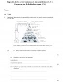 Impactos de los seres humanos en los ecosistemas